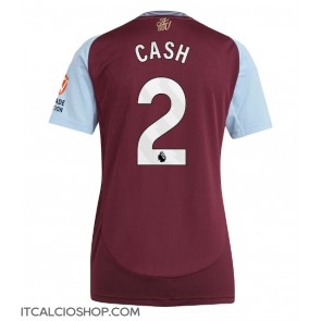 Aston Villa Matty Cash #2 Prima Maglia Femmina 2024-25 Manica Corta